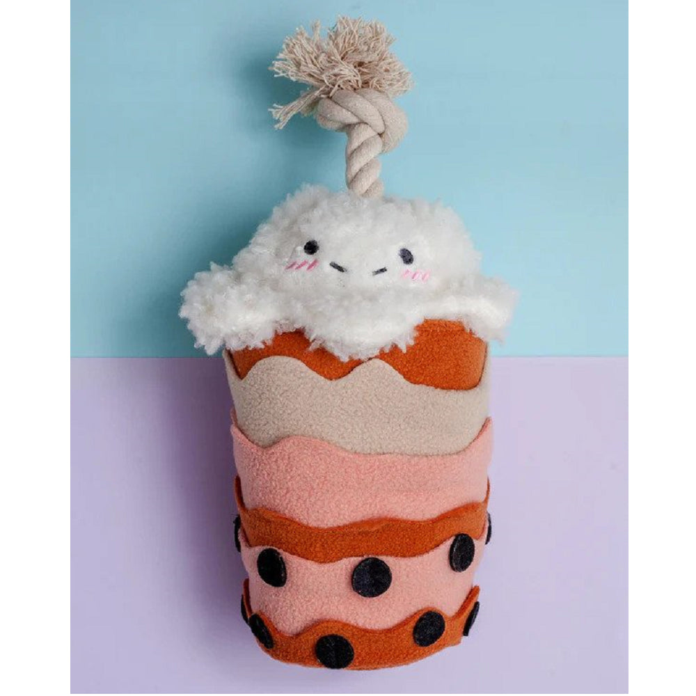 Boba Time Dog Snuffle Toy - Interactive Treat Puzzle for Small & Large Dogs - Fun Mental Stimulation & Slow Feeding - Perfect for Boredom Relief & Training