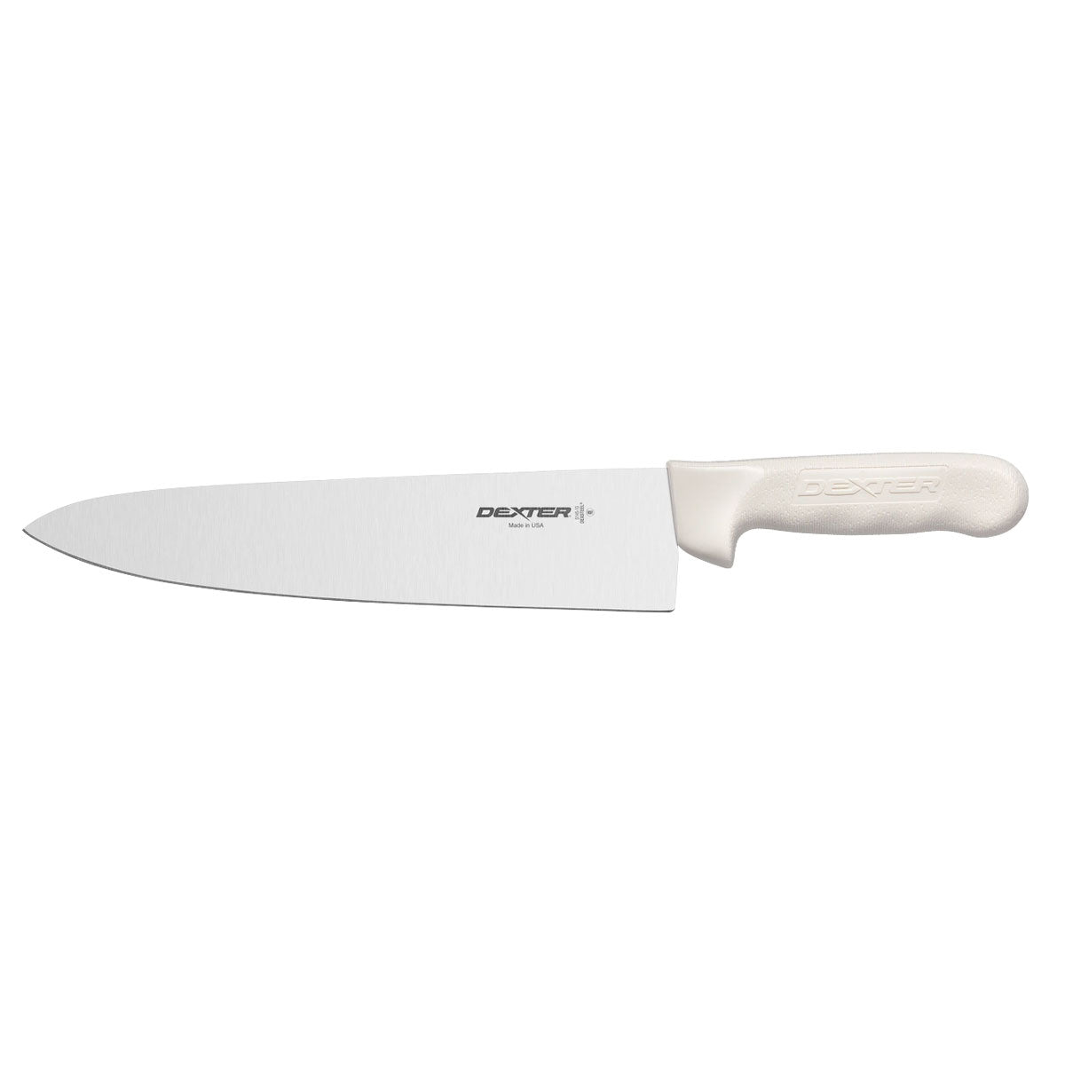 Dexter Sani Safe S145 10PCP (12433) 10-Inch White Cook's Knife - Professional Chef Knife for Kitchen, Meat Cutting & Food Prep