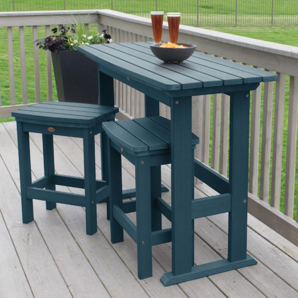 Lehigh 3-Piece Counter Height Balcony Set - Outdoor Patio Furniture for Small Spaces, Bistro Dining, and Apartment Living