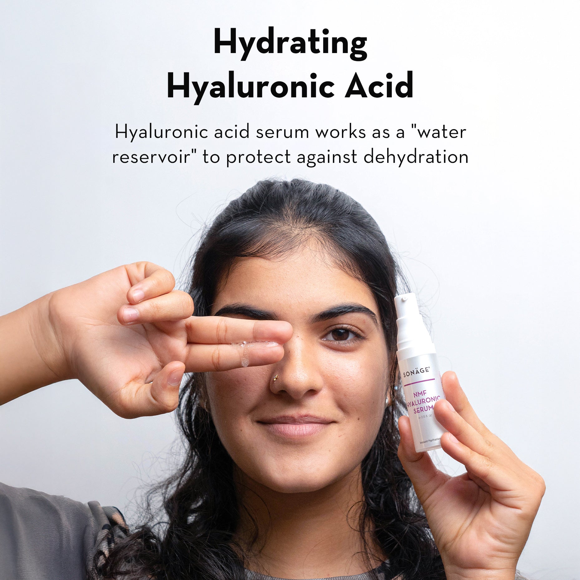 NMF Hyaluronic Serum® - Hydrating & Anti-Aging Face Serum with Hyaluronic Acid | Perfect for Dry Skin & Wrinkle Reduction