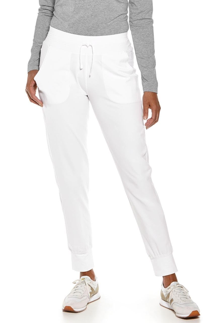 Coolibar UPF 50+ Women's Sun Protective Maho Weekend Pants - Lightweight Travel & Beach Cover-Up for Hiking, Vacation & Outdoor Activities