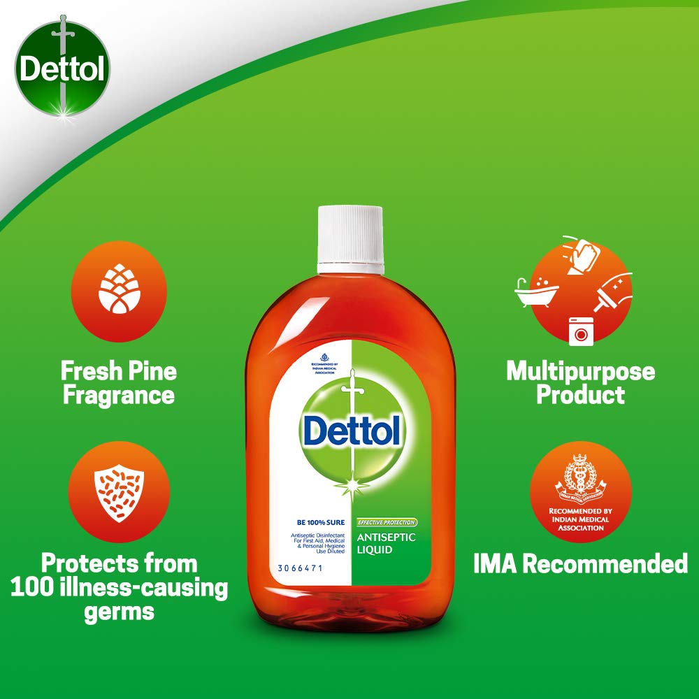Dettol Antiseptic Liquid 550ml - First Aid, Surface Disinfection & Personal Hygiene | Refreshing Body Wash & Shower Gel 250ml for Men & Women | Soap-Free, 12-Hour Odor Protection | Ideal for Home, Gym & Travel Use