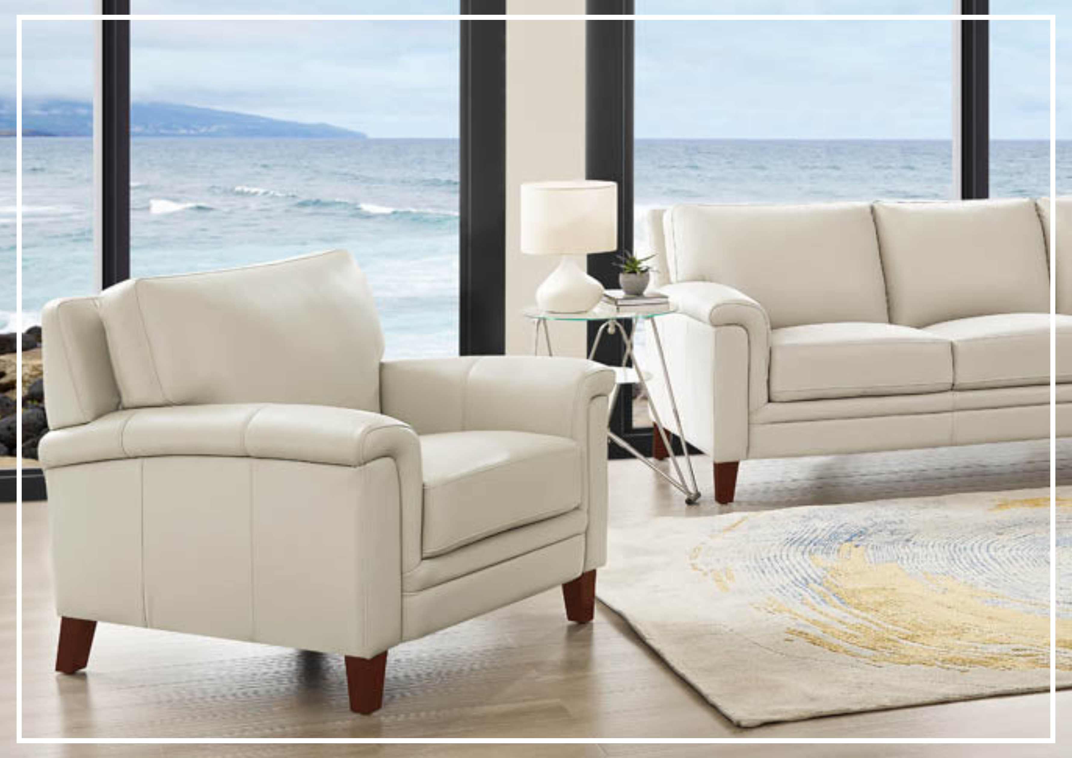 Premium Hydeline Westcott Top Grain Leather Arm Chair - Luxurious Office & Living Room Seating for Home & Workspace