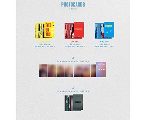 GOT7 [EYES ON YOU] 8th Mini Album Set - 3 Versions with 3CDs, Lyrics Posters, Photo Books & Photo Cards | K-POP Collectors Edition | Perfect for K-POP Fans, Gift Giving & Music Collections