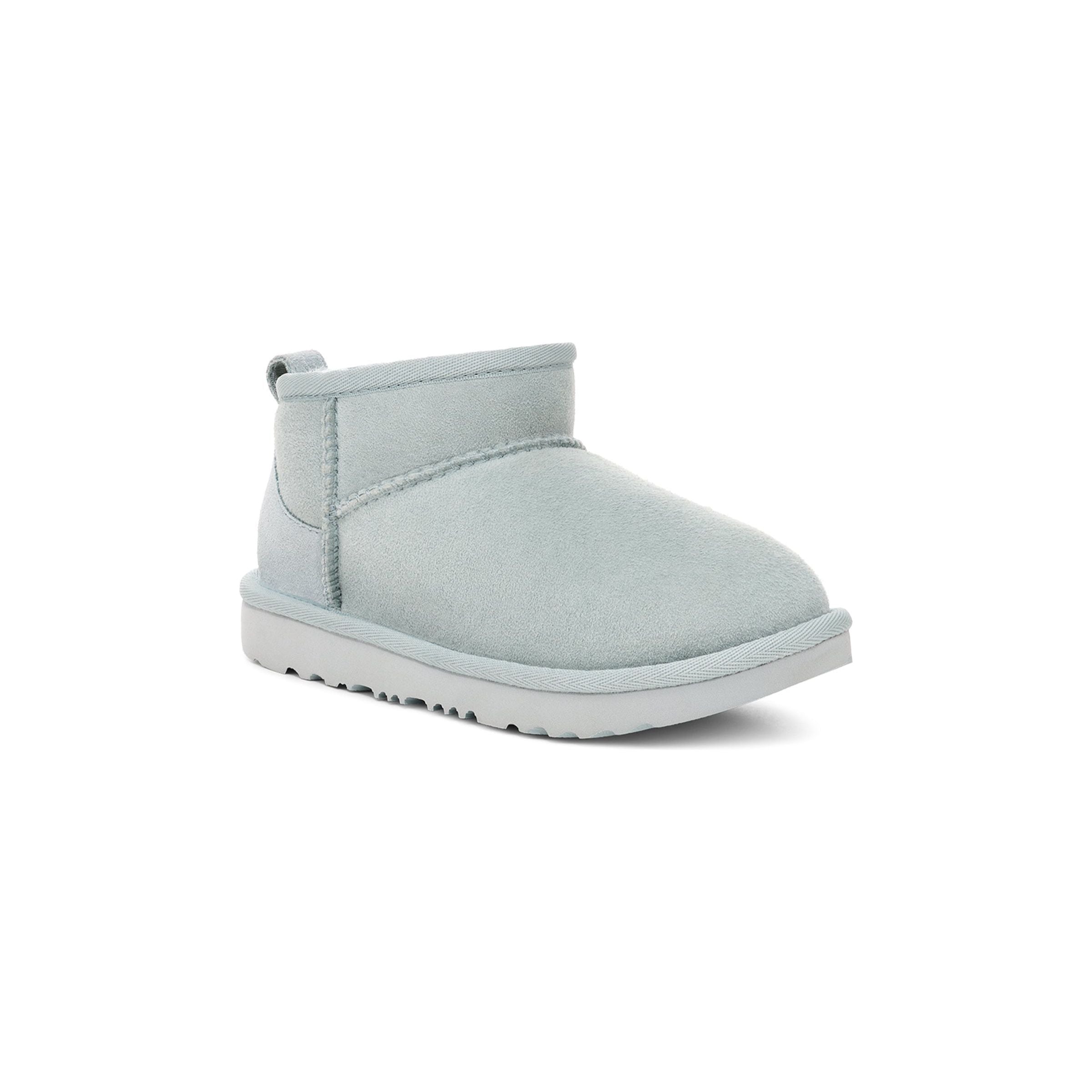 UGG Kid's Ultra Classic Mini Boots in Sea Foam - Warm & Comfortable Winter Boots for Girls & Boys - Perfect for Snow Days & Outdoor Play