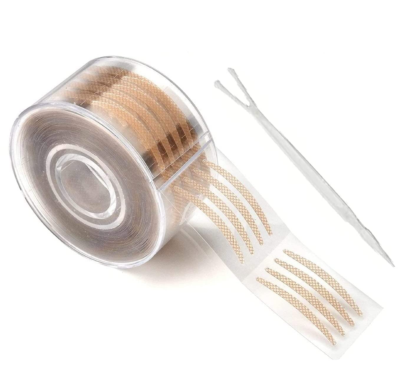 Buransh Waterproof Invisible Double Eyelid Tape - 300pcs Natural Fiber Eyelid Lift Strips for Hooded & Droopy Eyes | No Glue Eyelid Support | Perfect for Asian Monolid Makeup & Eye Contouring | Great Gift for Women & Girls