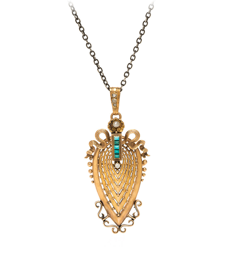 Victorian Honor Badge Pendant - Elegant Antique Jewelry for Women, Men | Perfect for Historical Reenactments, Costume Parties & Vintage Fashion Accessories