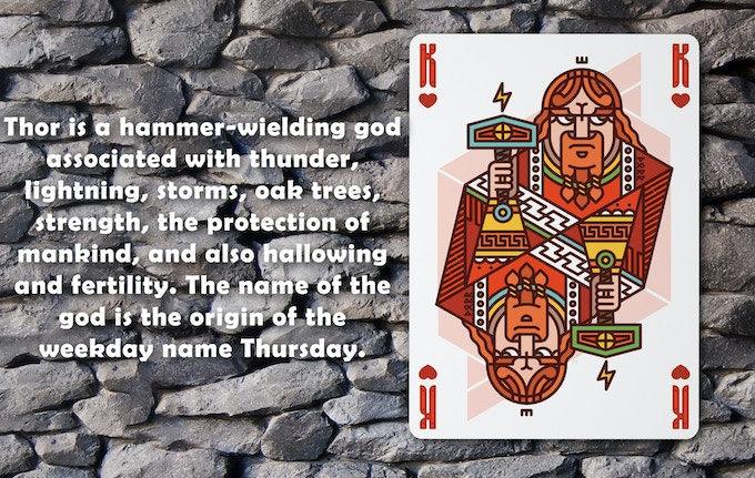 Premium Walhalla Playing Cards - Norse Mythology Odin Themed Deck for Poker, Magic Tricks & Collectors | Perfect for Game Nights, Gifts & Viking Enthusiasts