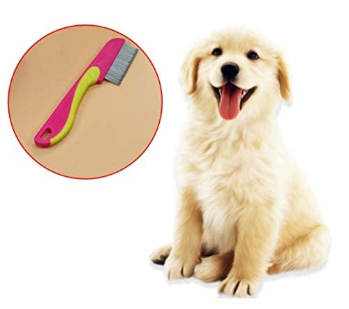 MAPPERZ Stainless Steel Lice Comb for Head Lice & Nit Removal - Long Handle & Teeth for Men & Women - Perfect for Home, School & Travel Use