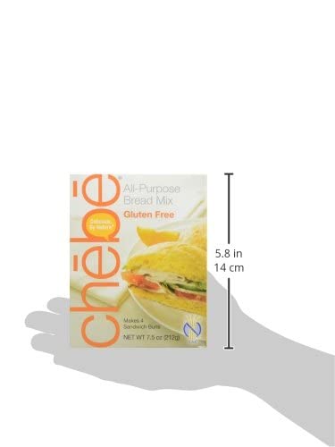 Organic Chebe Bread All-Purpose Mix - Gluten Free, Non-GMO, Vegan Friendly - 7.5 Oz Bags (Pack of 8) - Perfect for Baking Bread, Pizza Crust & Pastries at Home