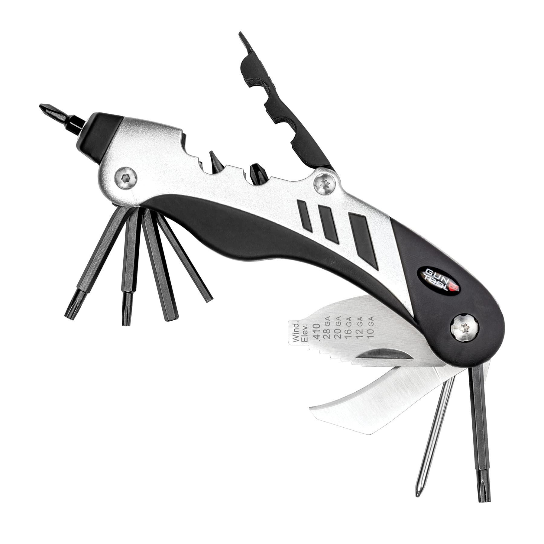 **Real Avid Gun Tool - 18-in-1 Gunsmithing Multi-Tool for Shotguns & Rifles - Includes Bit Driver, Torq Bits, Choke Tube Wrench, Allen Wrench, Scope Tool & Punch Tool - Perfect for Firearm Maintenance, Cleaning & Repair**