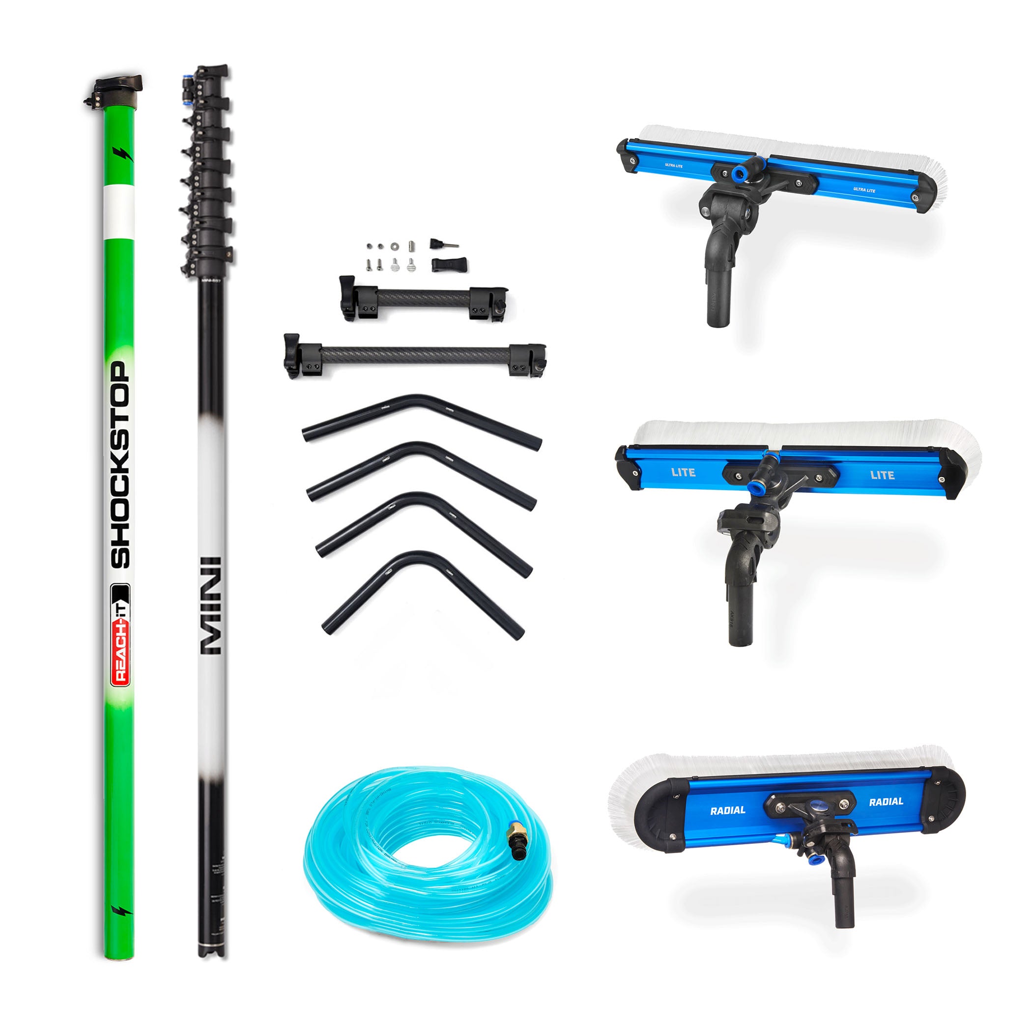 REACH Professional Extendable Pole Pack - Telescopic Pole for Cleaning, Painting & Maintenance - Perfect for High Ceilings, Walls & Hard-to-Reach Areas