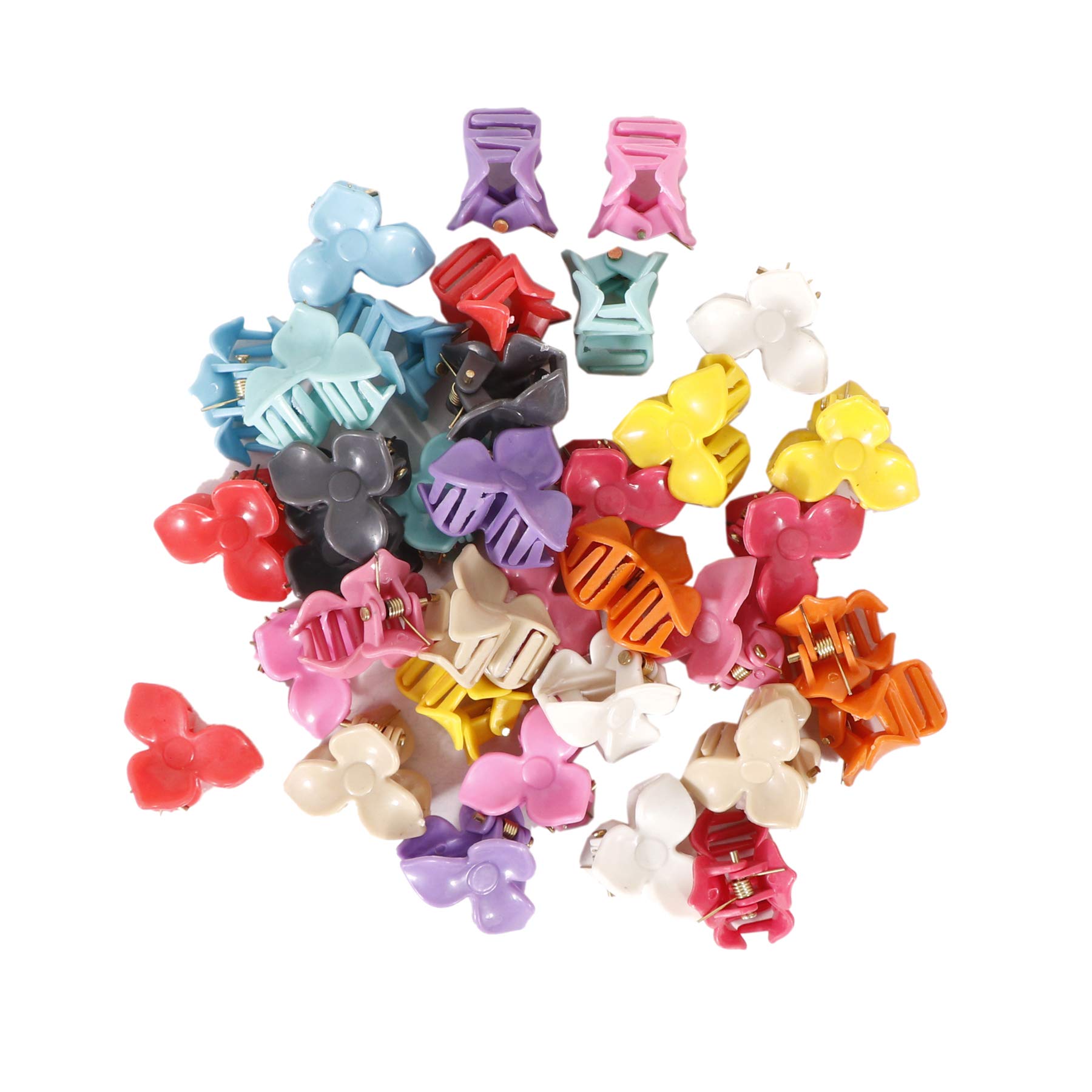 Honbon 36-Piece Multicolor Plastic Hair Clips for Girls - Hair Accessories for School, Parties & Everyday Styling