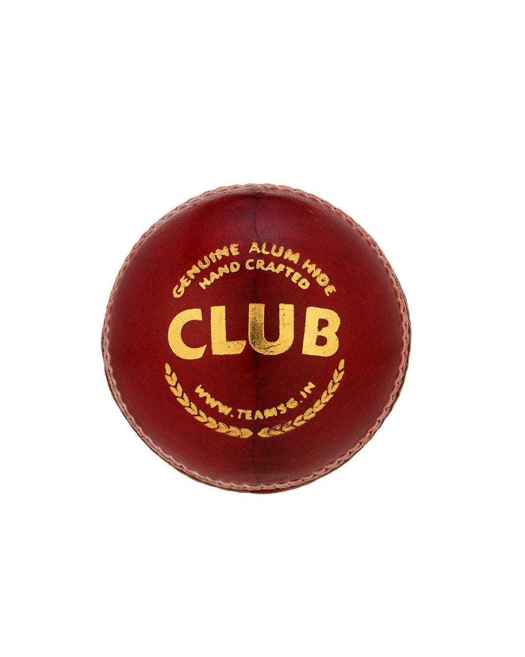 Premium SG Club Red Cricket Leather Ball - Professional Grade for Matches & Practice | Ideal for Cricket Enthusiasts & Training Sessions