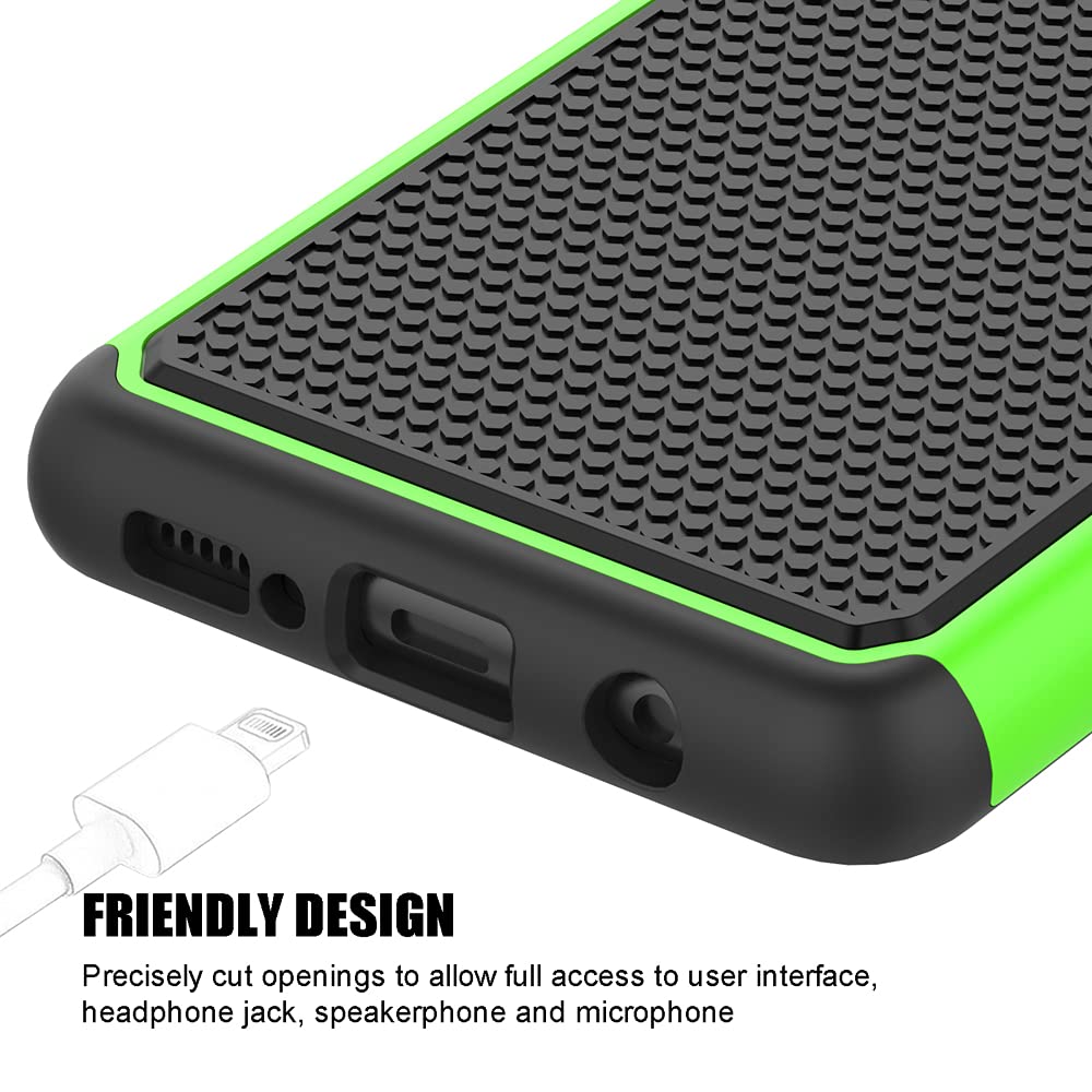 Shockproof Samsung Galaxy A42 5G Case (2021) - Green for Outdoor Protection