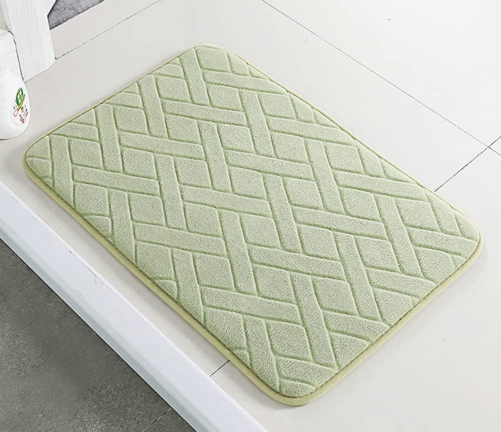 Premium Memory Foam Bathroom Rug - Ultra Soft Non-Slip Bath Mat with Wave Design, Machine Washable Floor Mat for Bathroom Safety & Comfort - Perfect for Bathrooms, Showers & Vanity Areas
