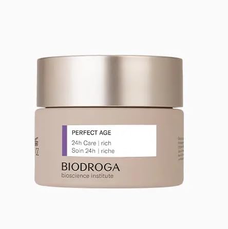 Biodroga Perfect Age 24-Hour Anti-Aging Face Cream - Firming, Smoothing & Wrinkle Reduction (1.7 oz) | Fragrance-Free, Silicone-Free, Paraben-Free | Rich Formula for Mature Skin | Day & Night Moisturizer for Women