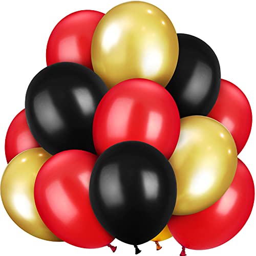 Gold, Black, Red