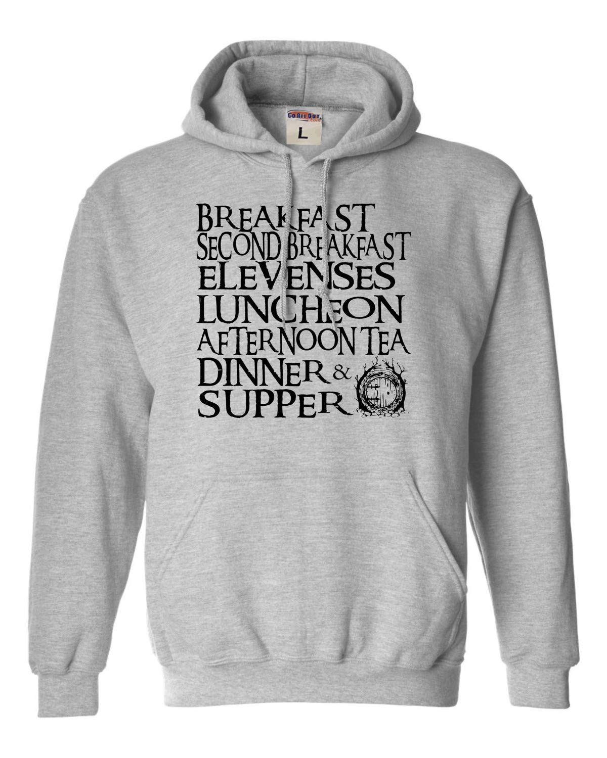 Go All Out The Seven Daily Meals Unisex Hoodie Sweatshirt - Cozy Pullover for Men & Women - Perfect for Casual Wear, Gym, and Outdoor Activities