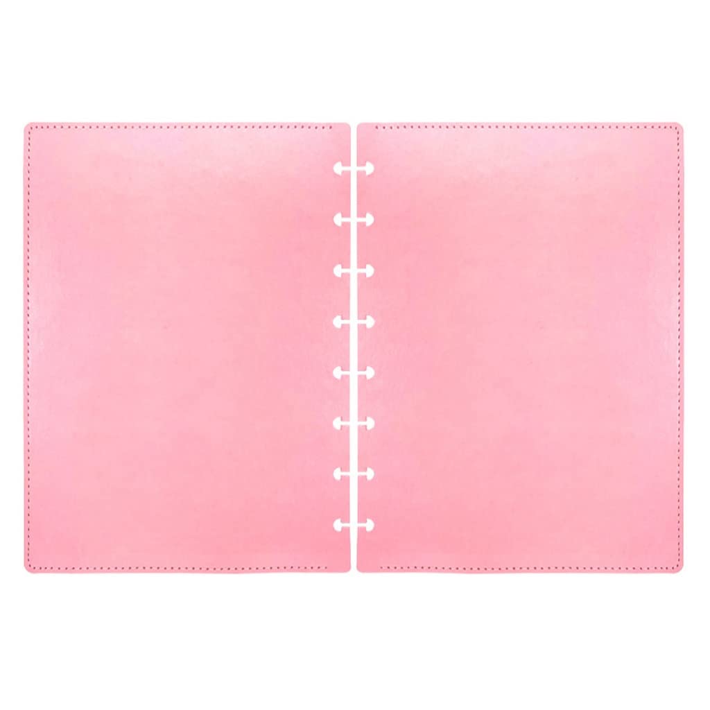 Premium PU Leather Mushroom Hole Notebook Cover - A5 Size, Loose-Leaf DIY Planner & Journal Shell (Color C) - Perfect for Office, School & Creative Writing