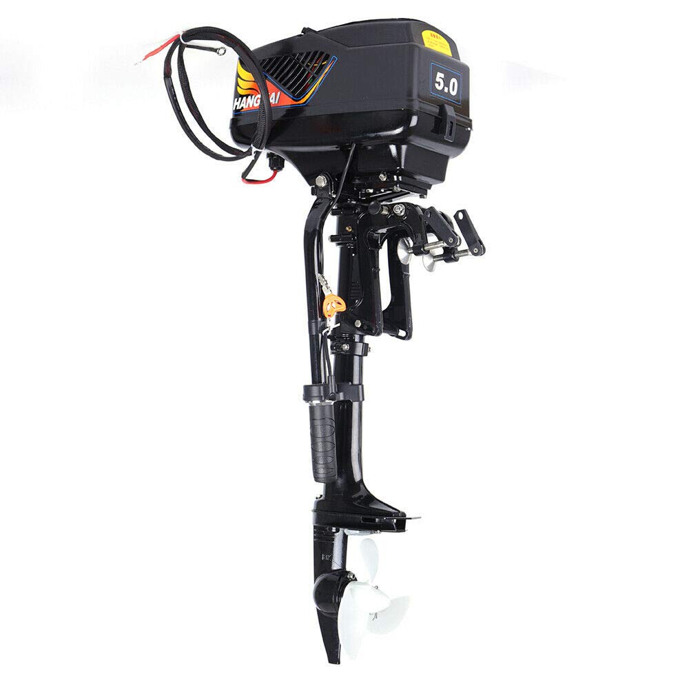 1200W 48V Electric Trolling Outboard Motor - Quiet Fishing Boat Engine for Saltwater & Freshwater - Perfect for Kayaks, Canoes and Small Boats