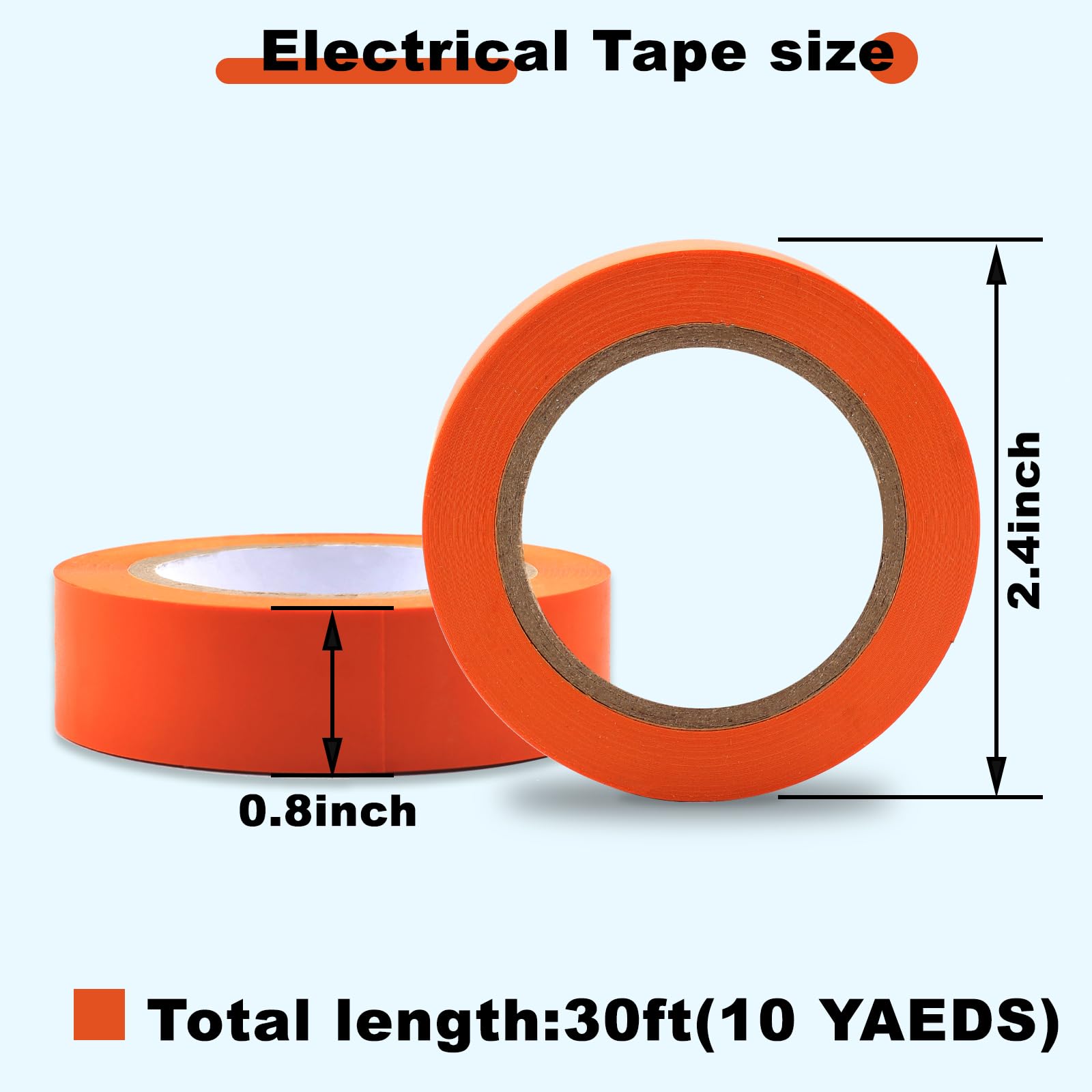 Romeda 9 Pack Colored Electrical Tape - Waterproof, UV & Oil Resistant Insulation Tape for Home, Office & Industrial Use - Perfect for Wiring, Cable Management & DIY Electrical Projects
