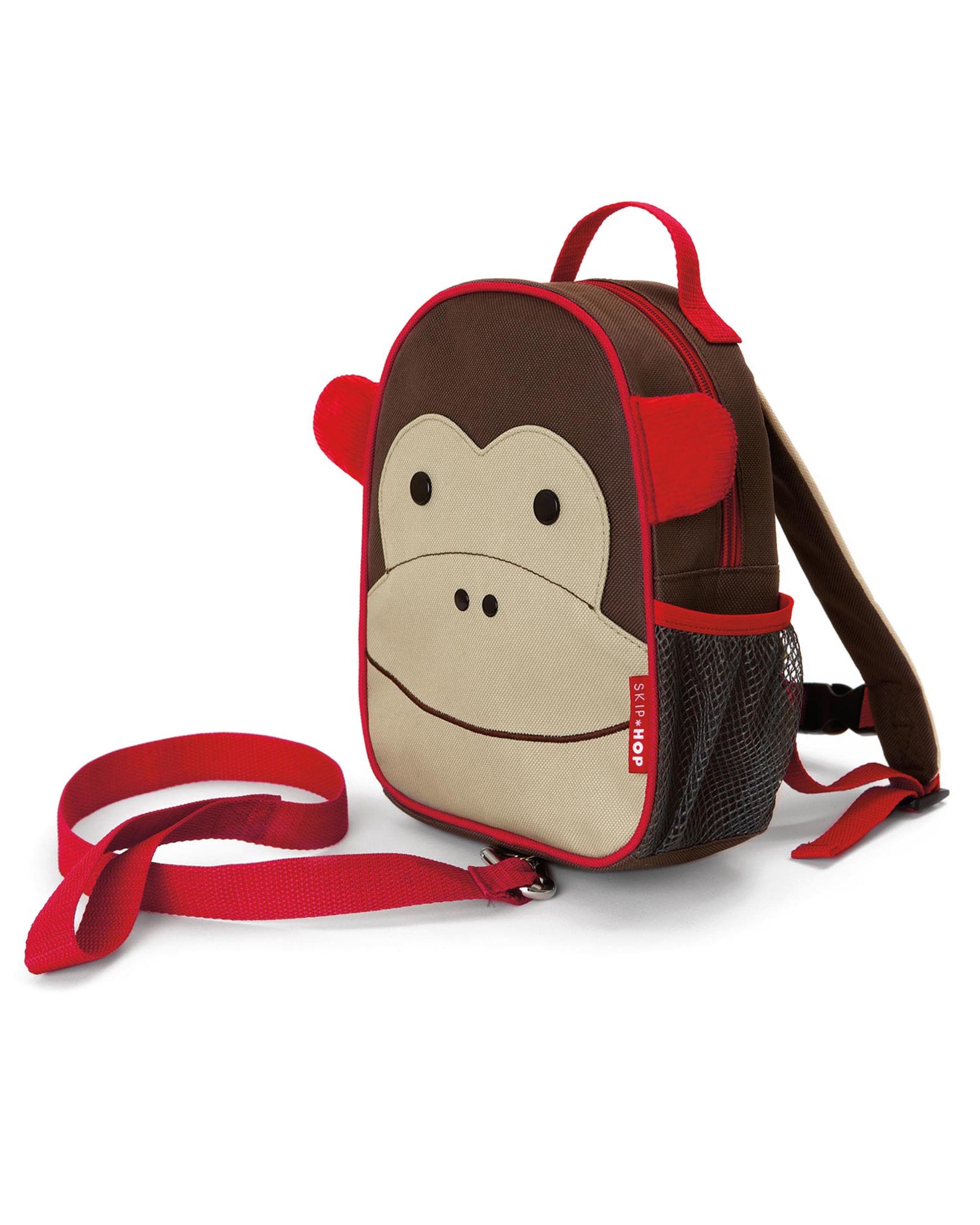 Skip Hop Zoo Mini Backpack with Safety Harness for Toddlers - Cute Animal-Themed Kids Travel Bag for Daycare, Preschool & Outdoor Adventures