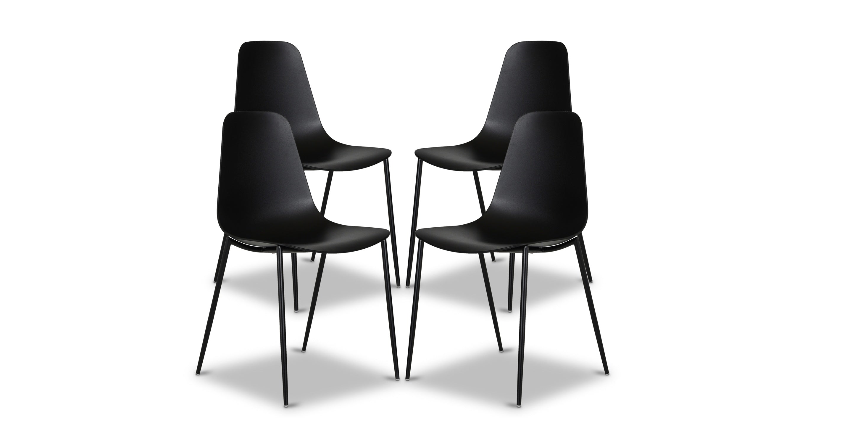 Isla Dining Chair - Modern Wooden Dining Room Chairs Set of 2, Comfortable Upholstered Seat with Sturdy Metal Legs - Perfect for Kitchen, Dining Room, Breakfast Nook & Home Decor