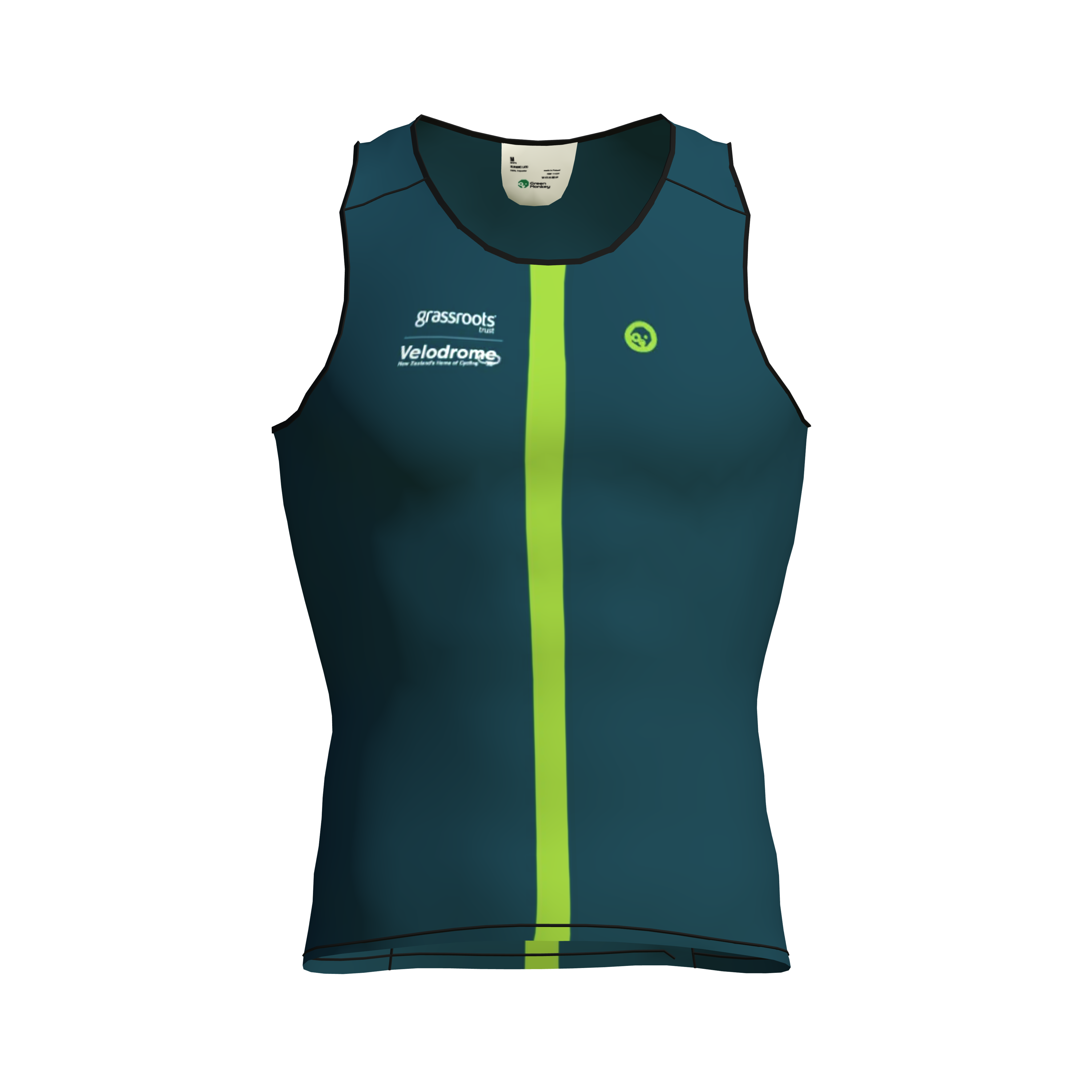 Grassroots Velodrome Singlet - Dark Green Cycling Jersey for Men & Women | Comfortable Bike Racing Top for Track Cycling & Training