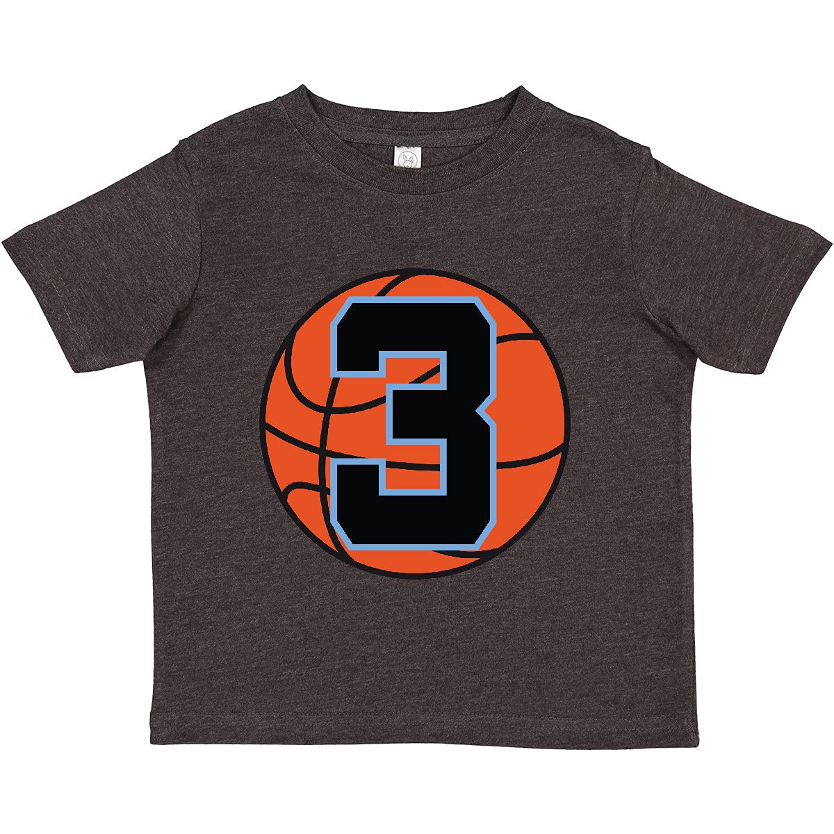 Inktastic Basketball 3rd Birthday T-Shirt for 3 Year Old Boys & Girls - Cute Toddler Basketball Party Outfit for Birthday Celebrations, Sports Events & Casual Wear