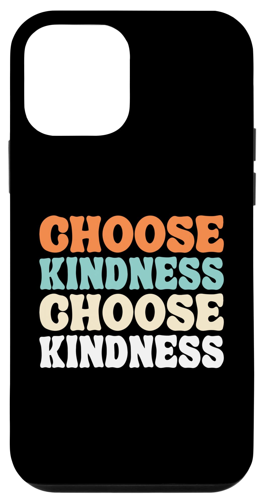 iPhone 12 Mini Case - Preppy Aesthetic Anti-Bullying Design with 'Choose Kindness' Message - Perfect for Teachers, Students & Anti-Bullying Awareness