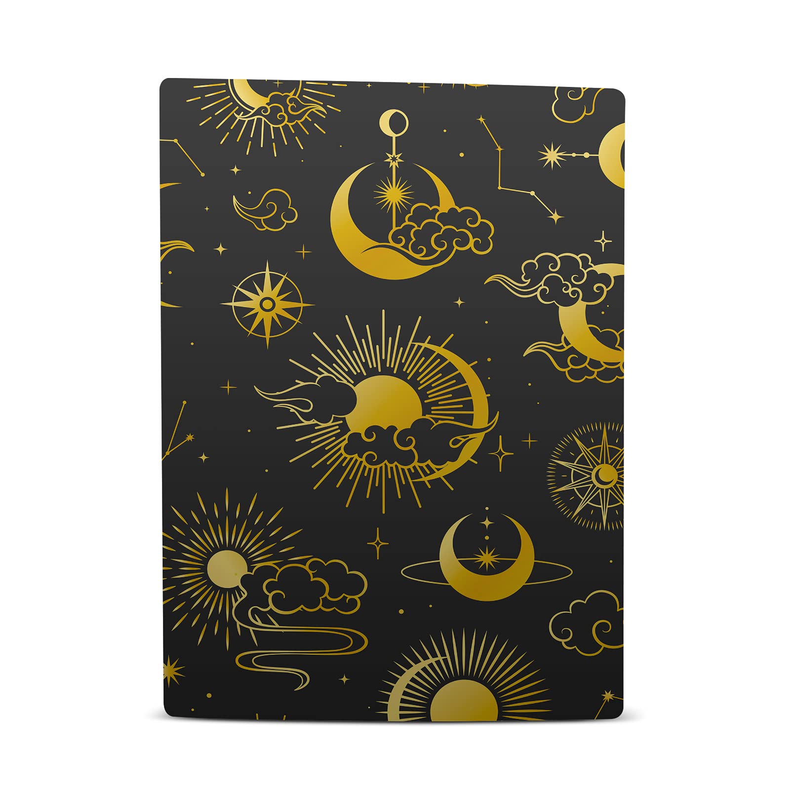 Official Haroulita Sole Luna e Stelle Mix Art Vinyl Skin Sticker for Sony PlayStation 5 PS5 Digital Console & DualSense Controller - Gaming Protection & Customization for Enhanced Play Experience