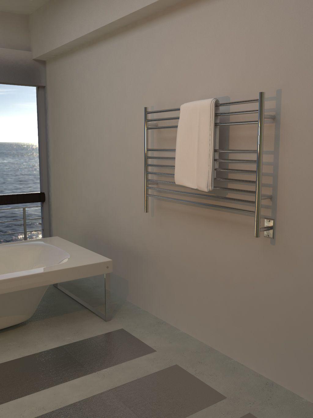 Amba Jeeves L Straight Hardwired Towel Warmer - 39.5
