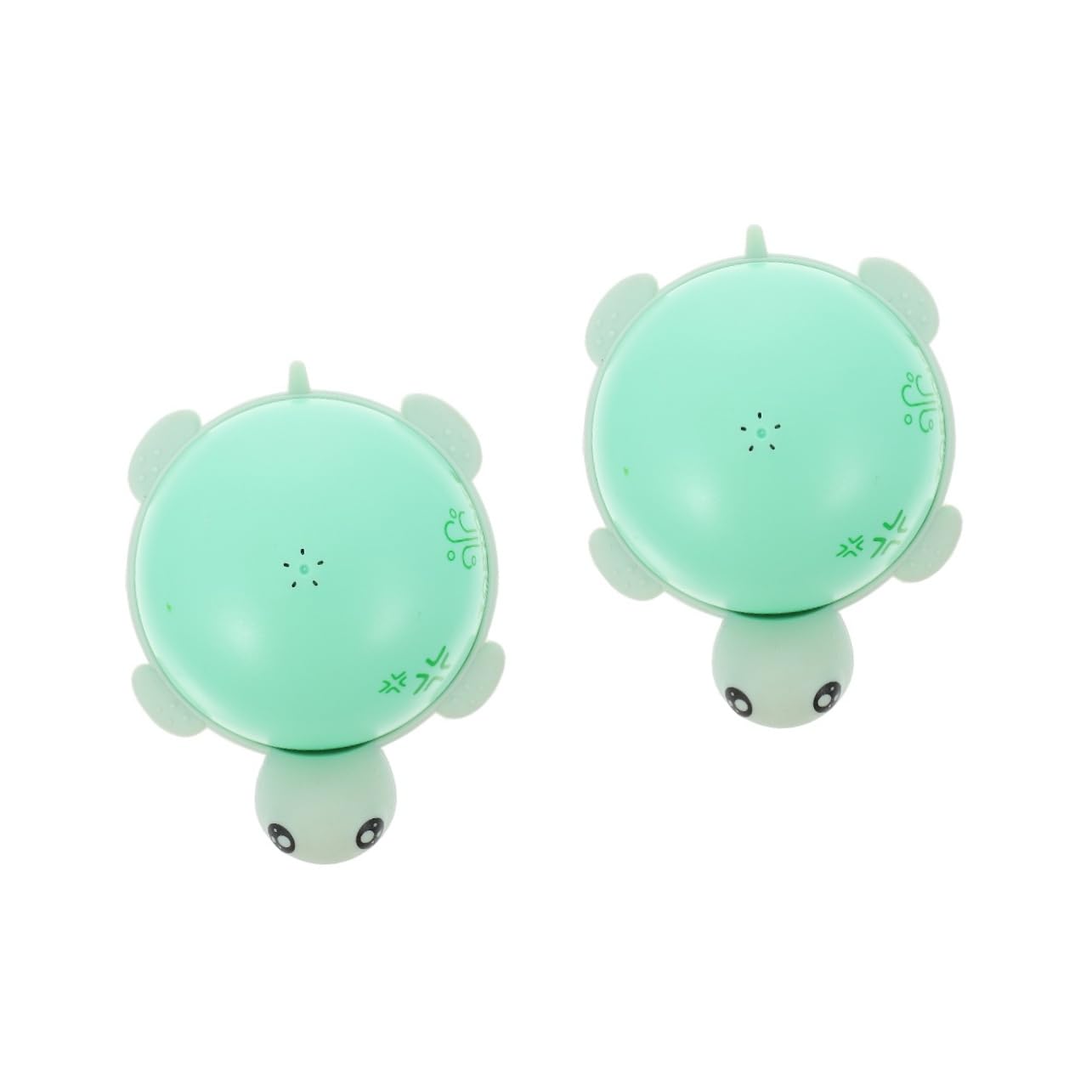 HEMOTON 2 Pack Glowing Turtle Water Spray Bath Toys - Squirt Fun for Kids, Pool & Bathtime Play - Green ABS Plastic Tortoise Squirters for Outdoor & Indoor Water Games