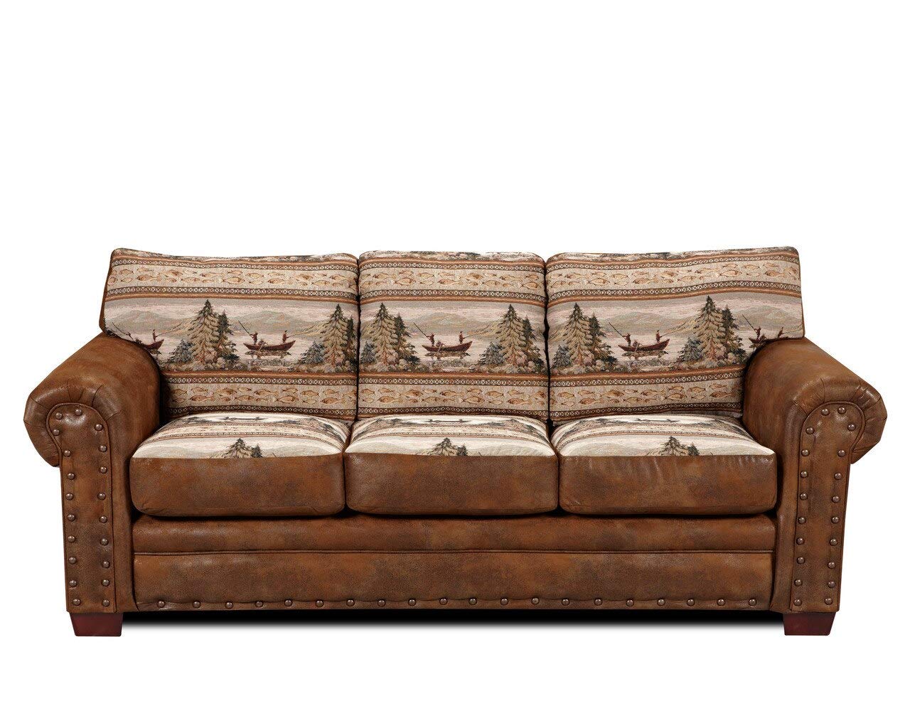 Alpine Lodge Sofa - Classic American Furniture for Rustic Living Room & Cabin Decor