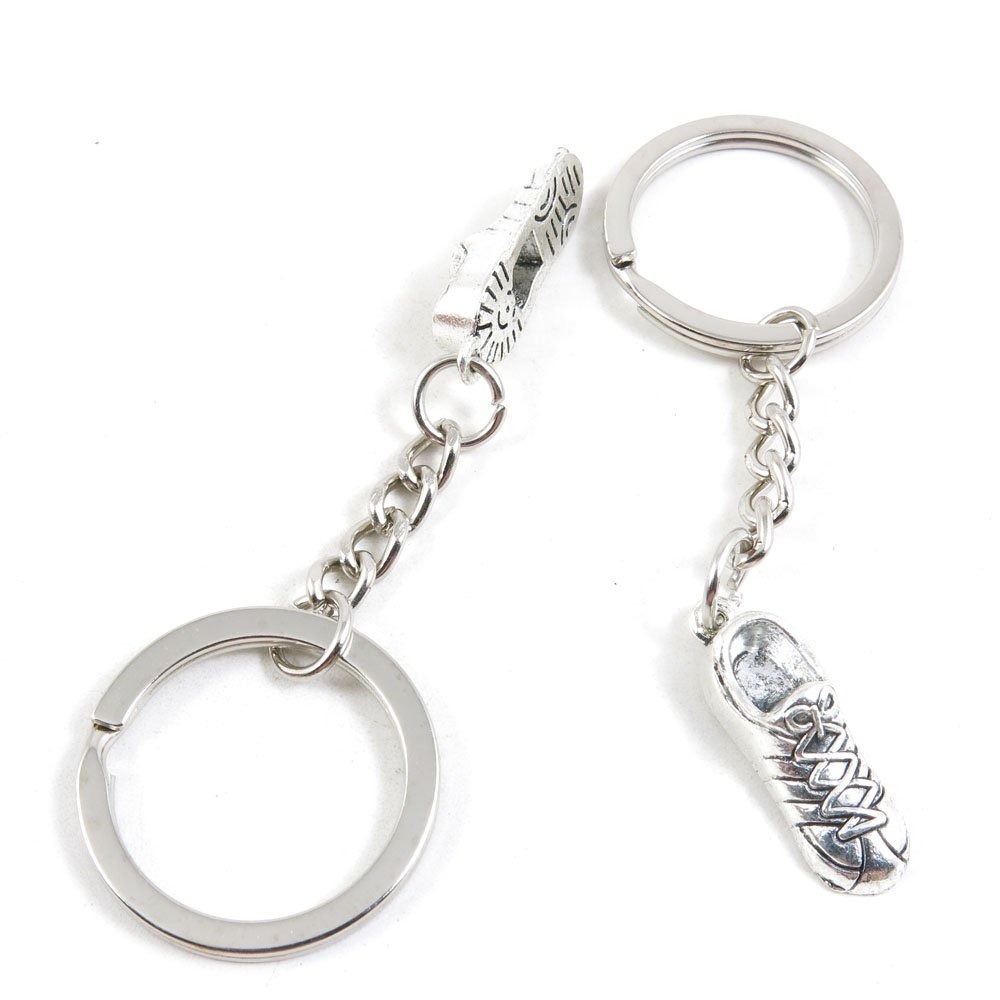Bulk Keychain Keyrings - Durable Metal Key Rings for Jewelry Making, Car Keys & Door Tags - Perfect for DIY Crafts, Sports Shoes & Sneakers Accessories