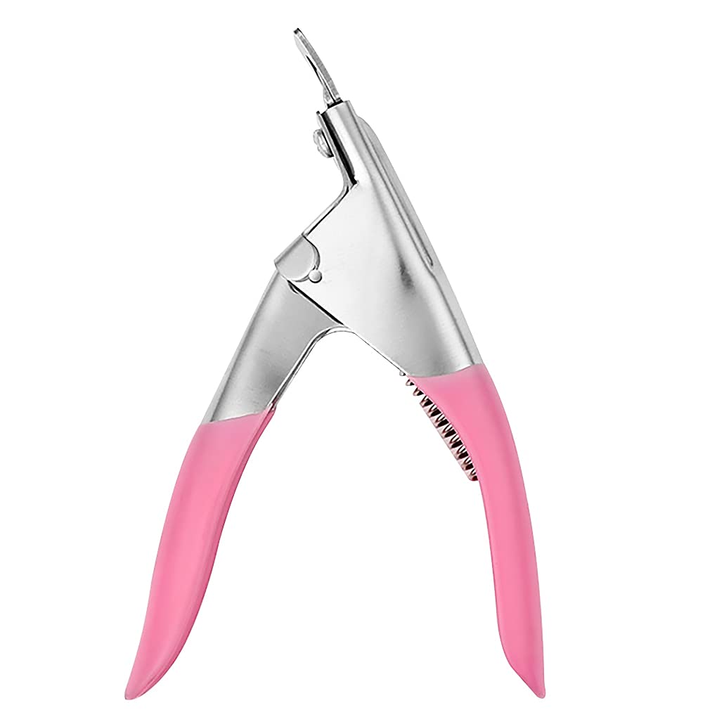 Professional U-Shaped Fake Nail Clippers - Manicure Nail Cutter & Scissors for Acrylic & Plastic Tips | Salon Quality Nail Tools for Home & Professional Use | Perfect for DIY Manicures, Nail Art & Salon Applications
