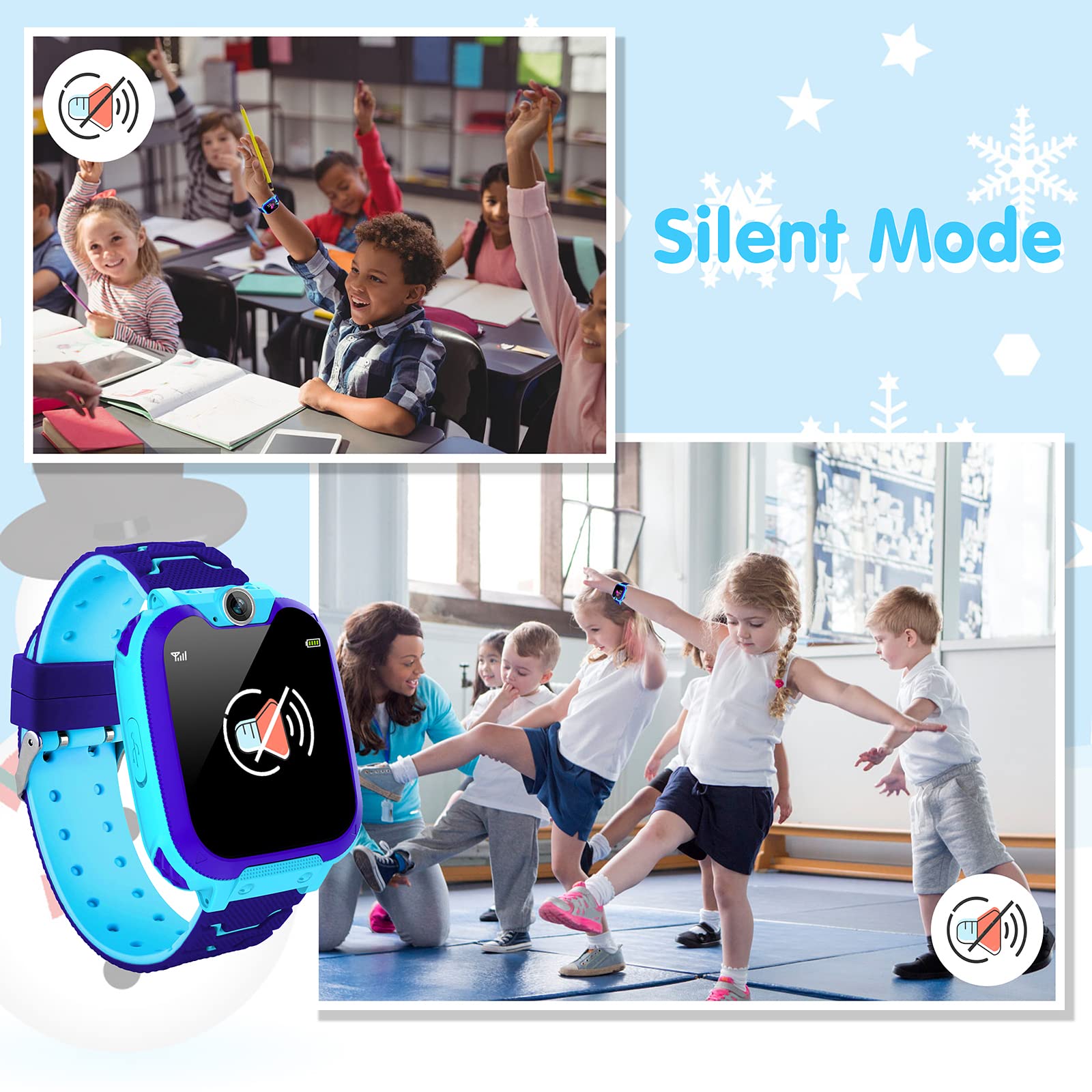 **Kids Smart Watch with Camera, Music Player & 16 Games - Waterproof GPS Tracker for Boys & Girls Ages 4-8 - Perfect for Outdoor Play, Learning & Birthday Gifts**