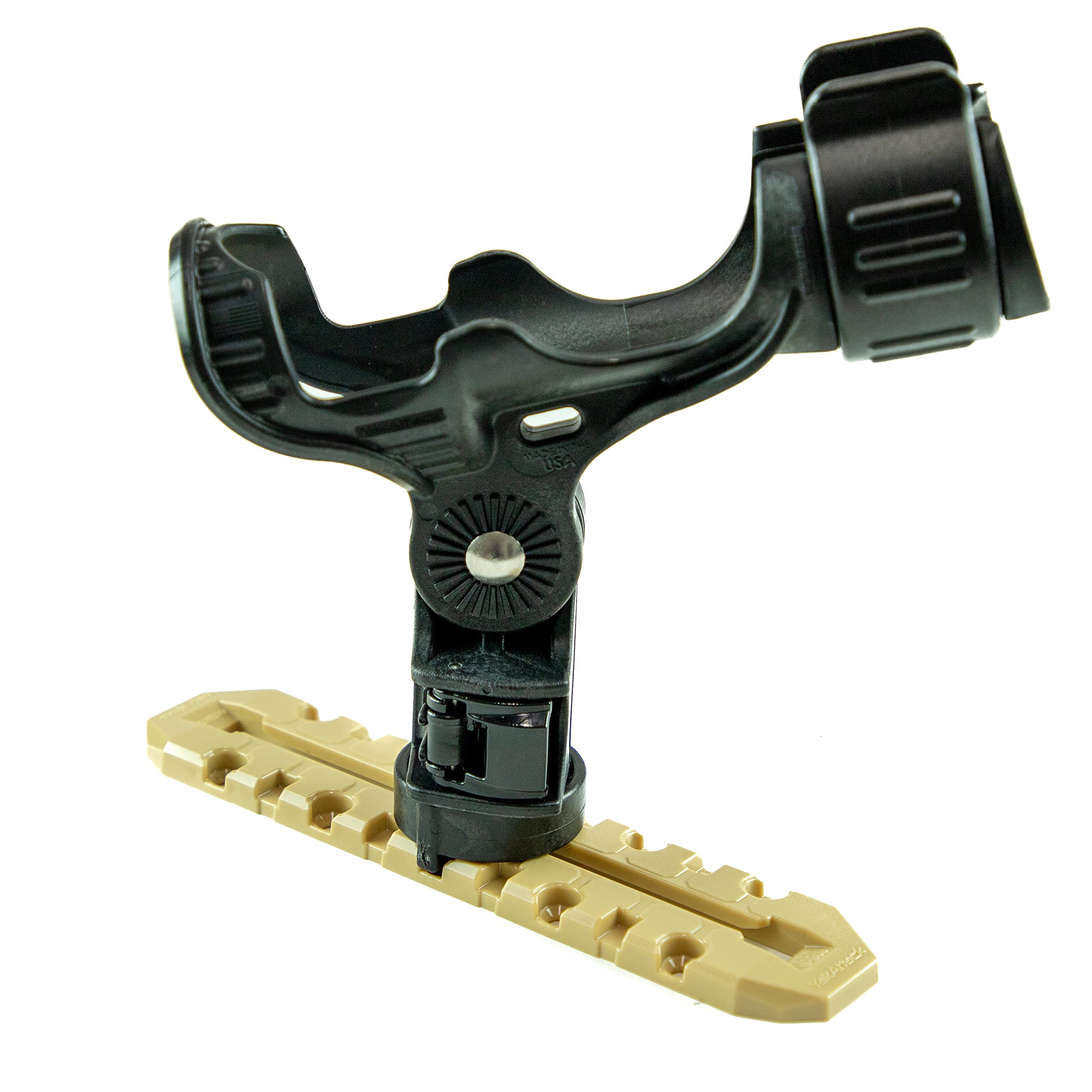 YakAttack GridLoc MightyMount XL 9 Kayak Accessory Mount - Desert Sand - Heavy Duty Kayak Fishing Gear for Rod Holders, Cameras & Electronics - Perfect for Kayak Anglers & Outdoor Adventures