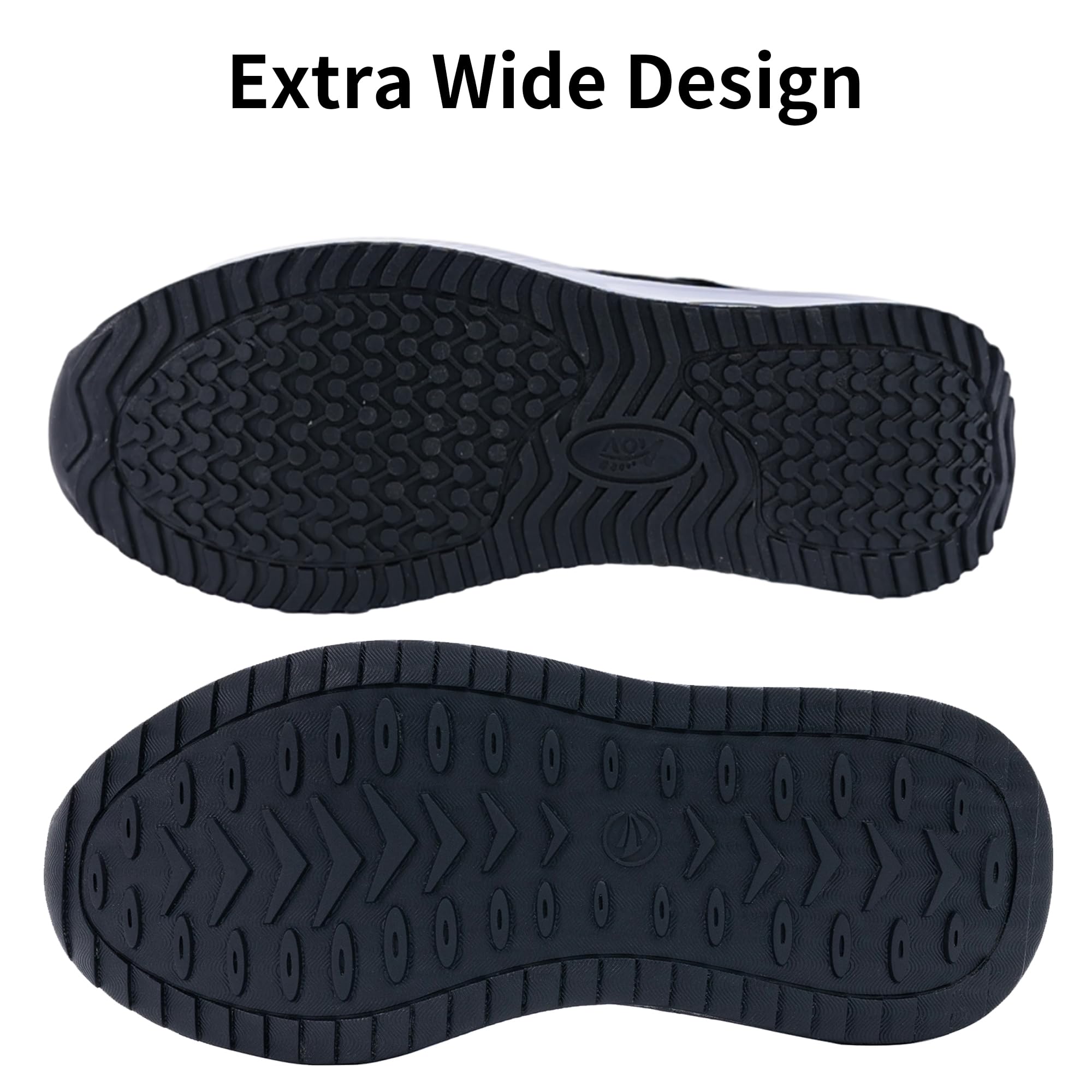 QAUPPE Women's Walking Shoes with Arch Support - Wide Width Plantar Fasciitis Sneakers for Foot Pain Relief - Comfortable Tennis Shoes for Work, Travel & Everyday Wear