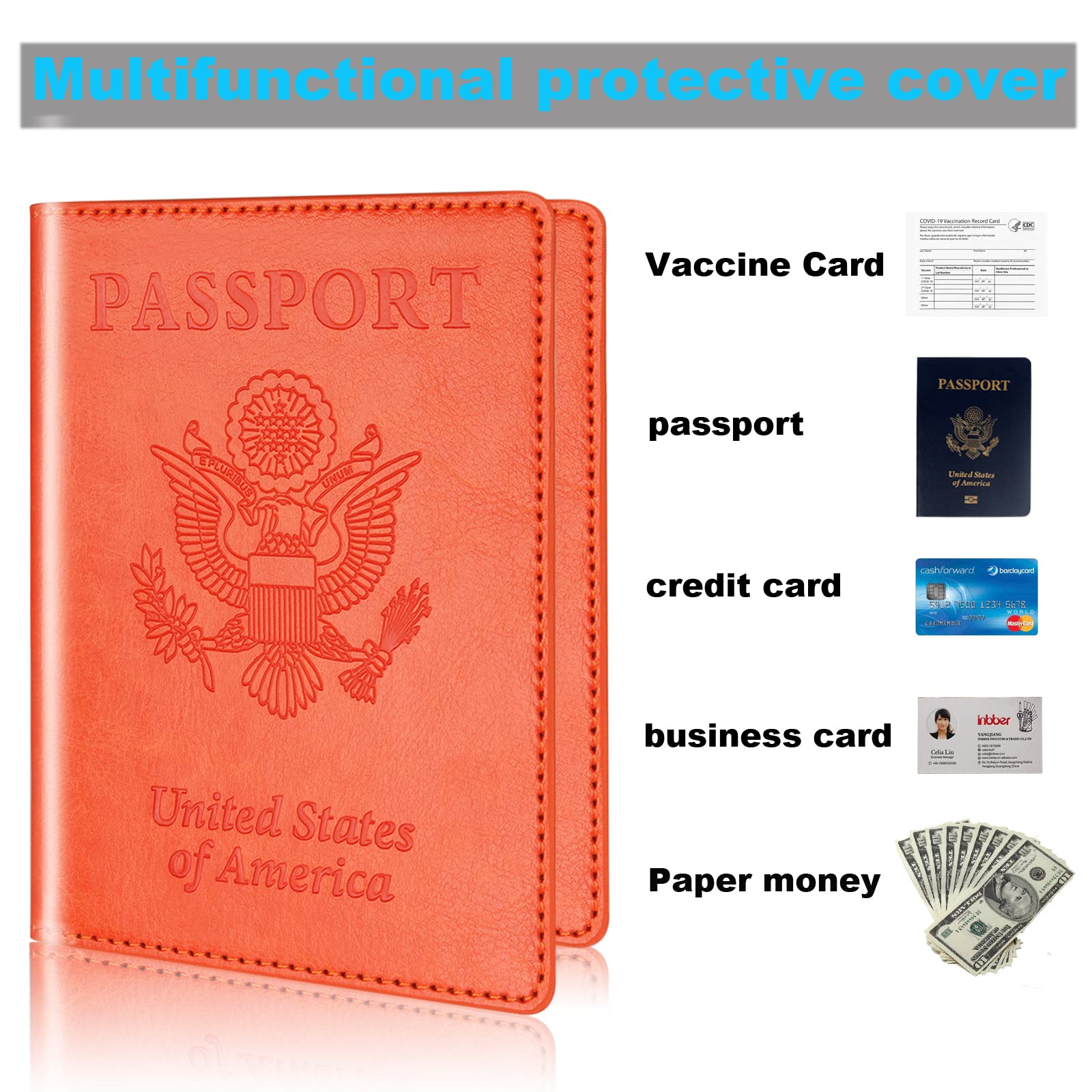 Colorful Passport Holder for Travel - Cruise Essentials for Family & Couples