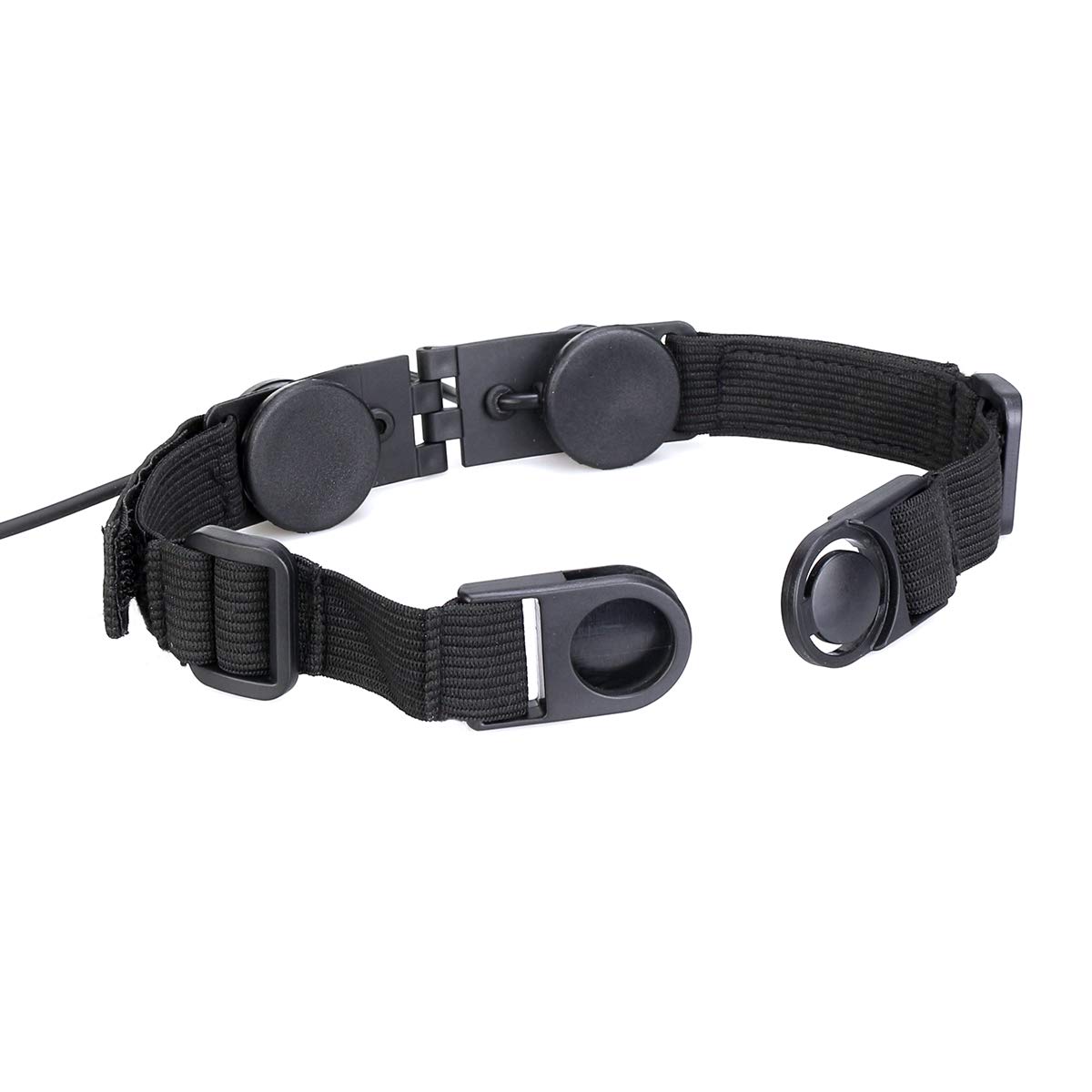 Retevis 2 Pin Throat Mic Headset - Noise Reduction Acoustic Tube with Finger PTT for RT22 RT27 H-777 Baofeng BF-888S Radios (1 Pack) - Ideal for Security, Construction & Outdoor Communication