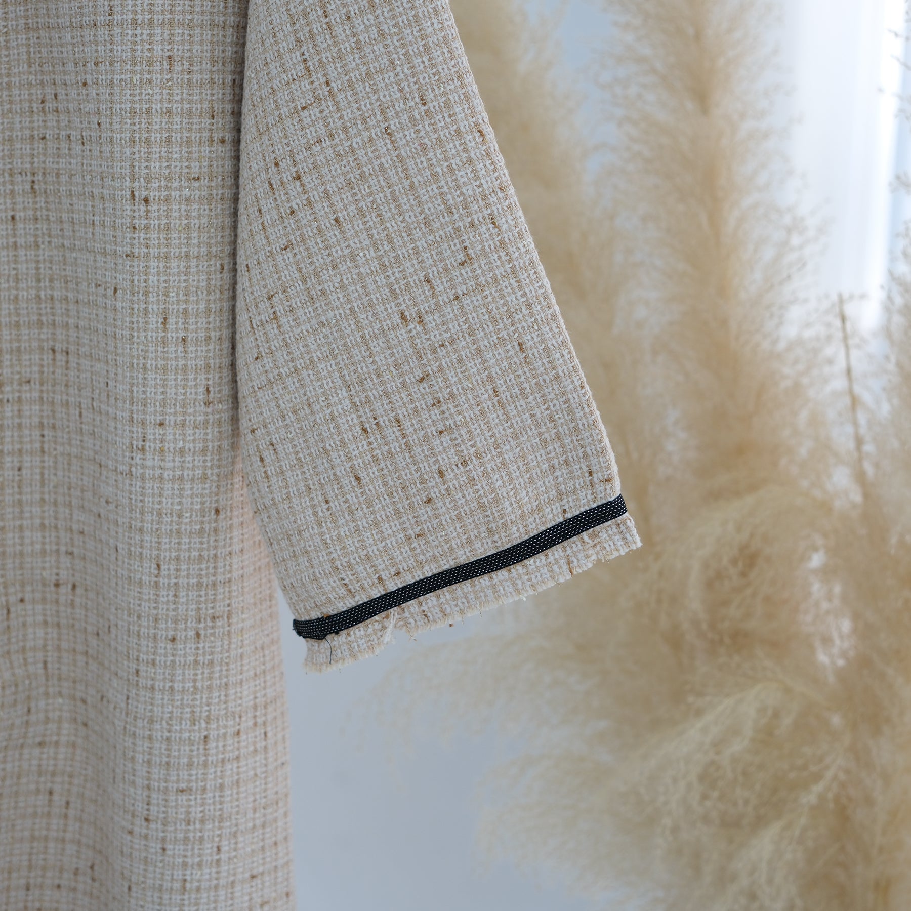 Clara Tweed Duster Coat - Elegant White Women's Jacket for Fall & Winter | Office Wear, Casual Outfits & Special Occasions