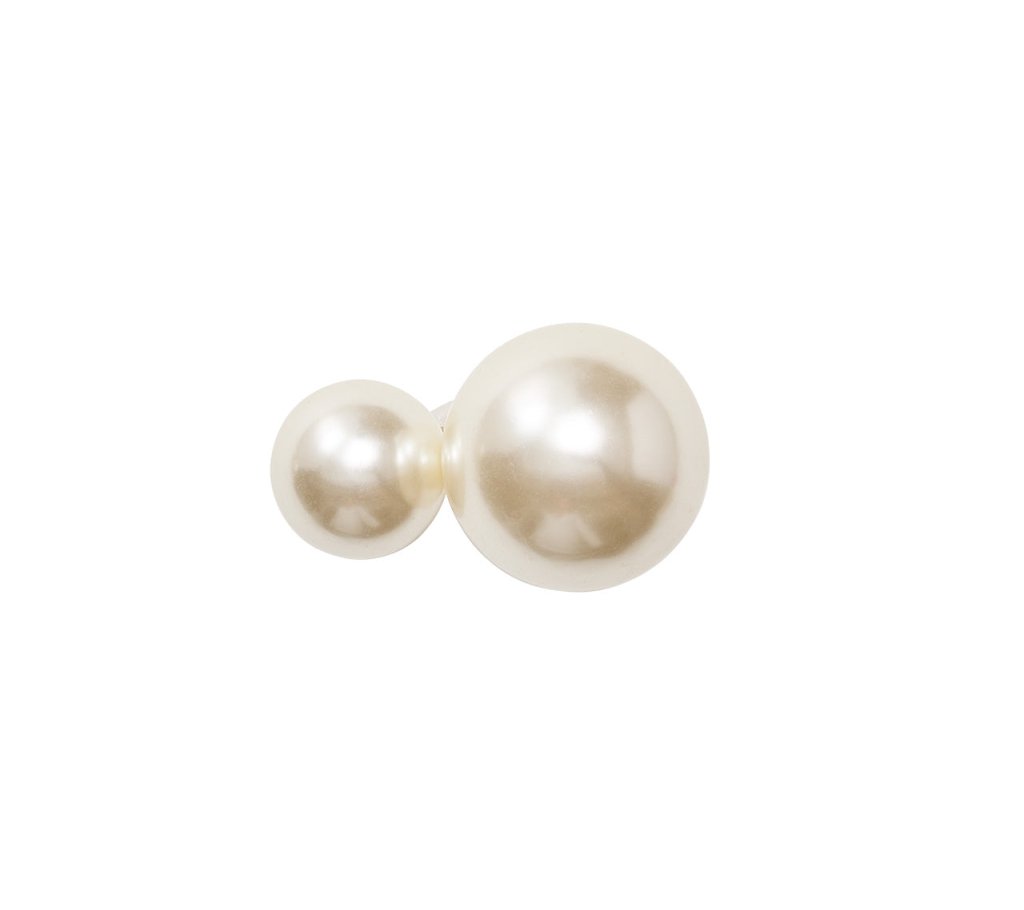Elegant Pearl Napkin Rings Set of 4 - Premium Tableware for Wedding, Dinner Party & Holiday Decor