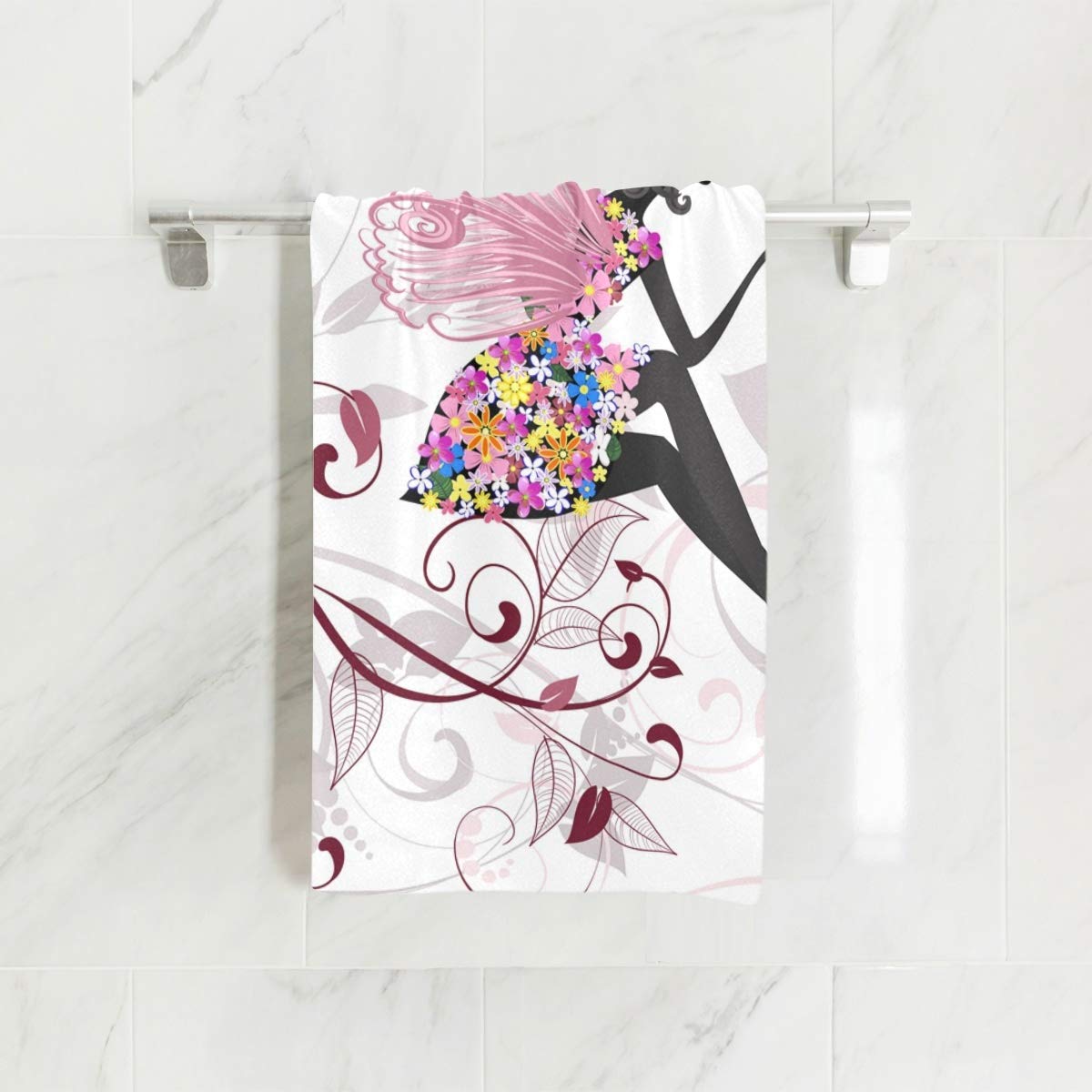 Flower Fairy with Butterflies Hand Towels - 30