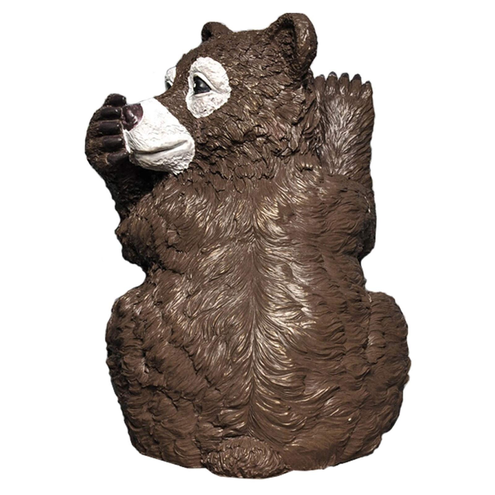 Wall-Mounted Bear Toilet Paper Holder - Humorous Bathroom Storage Shelf for Tissue Rolls & Paper Towels | Space-Saving Home Decor, Novelty Gift for Housewarming