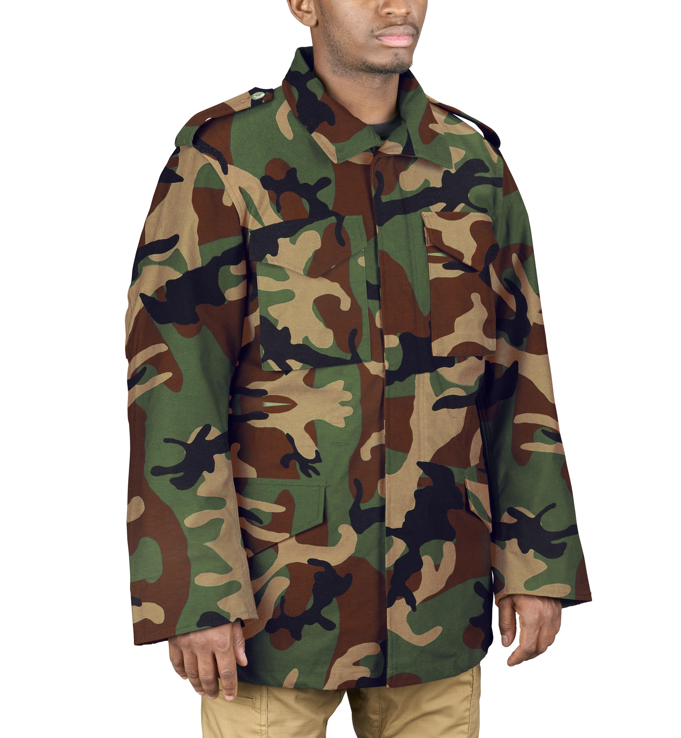 Propper Men's M65 Field Coat Jacket - Waterproof Military Style Outerwear for Hiking, Camping & Outdoor Adventures