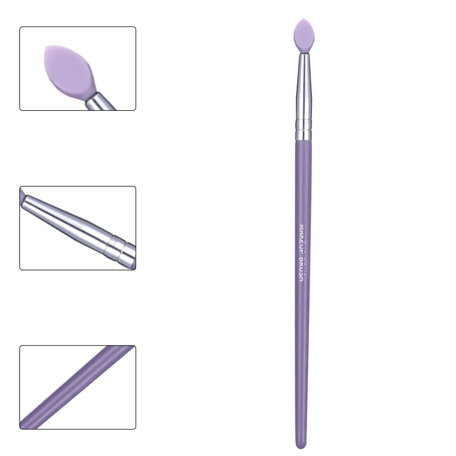 Reusable Silicone Lipstick Applicator & Flat Lip Makeup Brush Set - Perfect for Cream Lipstick, Lip Blurring Film & Eyeshadow Application | Professional Beauty Tools for Precise Lip Makeup & Smooth Blending