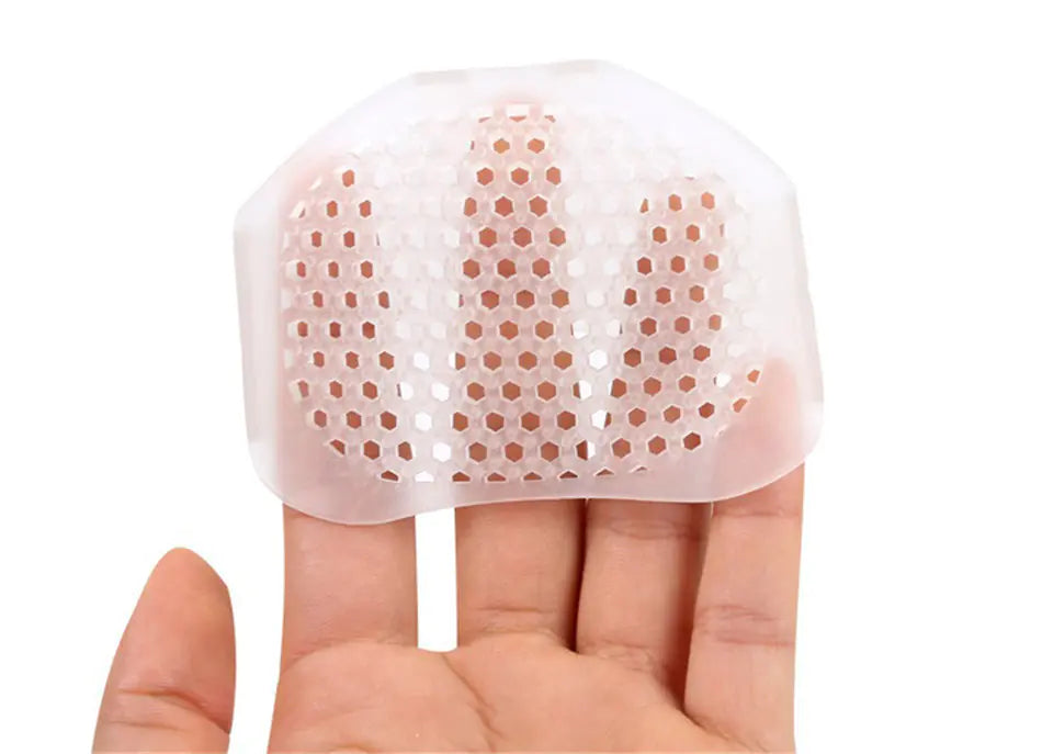 Premium Silicone Forefoot Pads - Metatarsal Cushion Support for Ball of Foot Pain Relief - Ideal for Running, Walking & High Heel Comfort
