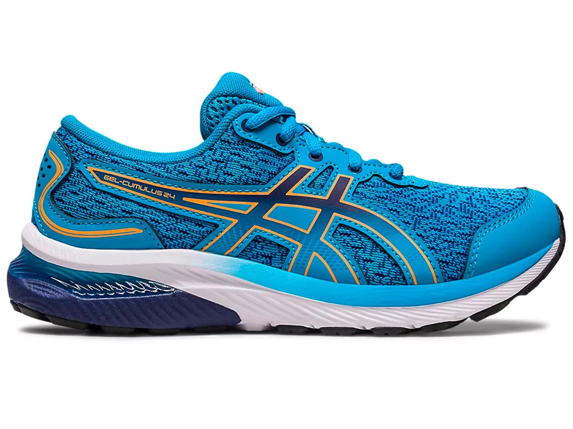 ASICS Kids Gel Cumulus 24 GS Running Shoes - Lightweight Cushioned Sneakers for Boys & Girls (Style# 1014A270-402) - Perfect for School, Sports & Daily Activities